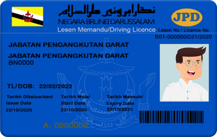 Contoh lesen memandu